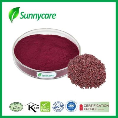Red Yeast Rice Extract Powder 0.8% 1.5% Lovastatin Monascus Purpureus Went Yeast
